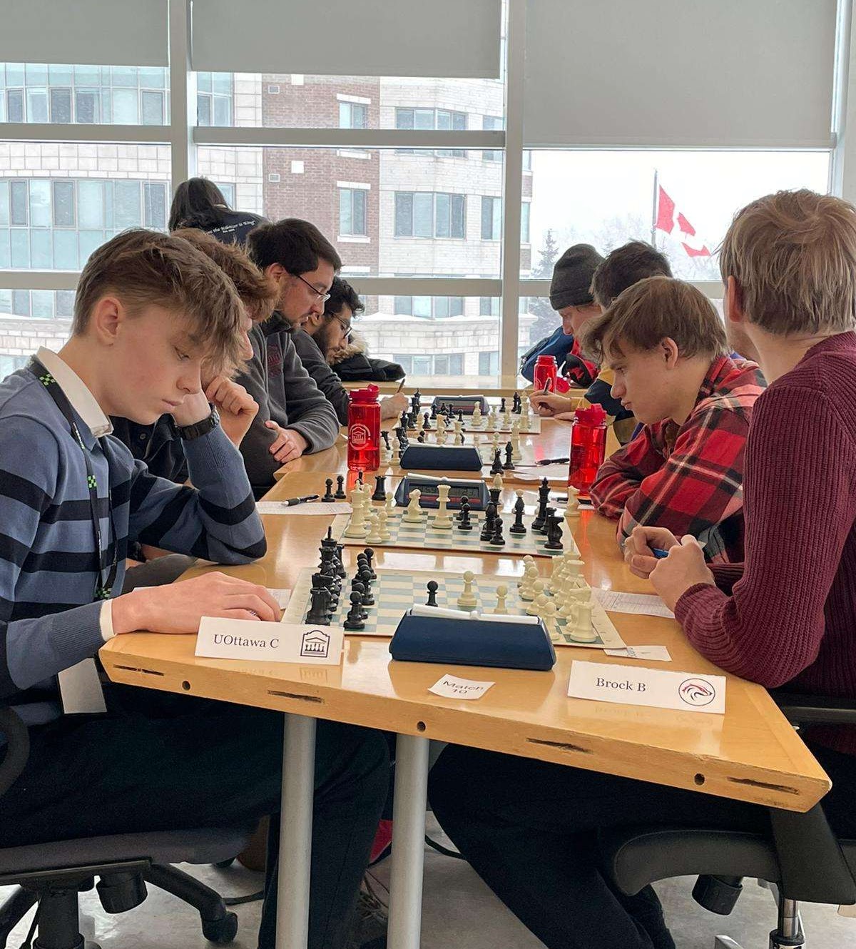 Brock University chess team competing at the Canadian University Chess Championship